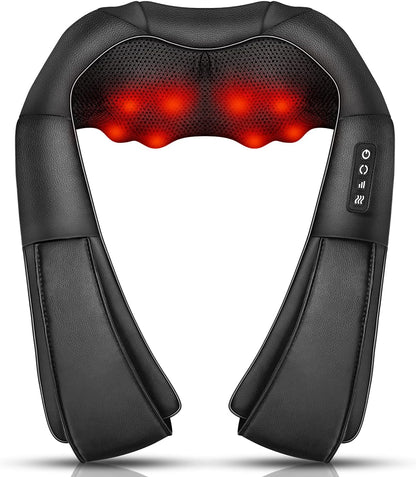Demurae Knead Pro — Wrap-Around Shiatsu Neck & Back Massager with Heat