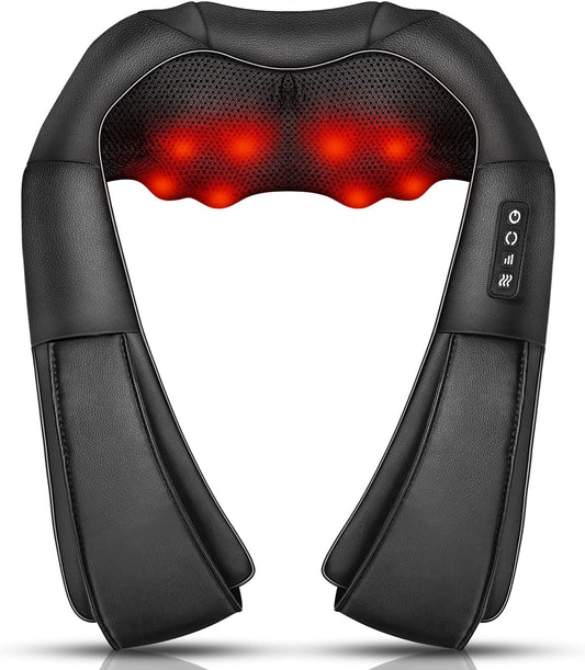 Demurae Knead Pro — Wrap-Around Shiatsu Neck & Back Massager with Heat
